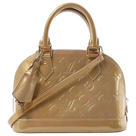 Sac à main 2Way Louis Vuitton Alma BB Monogram Vernis en Or M91677 Marron