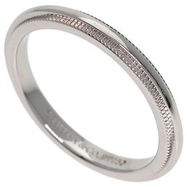 Tiffany & Co. Milgrain Band Ring in Platinum Other
