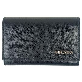 Prada Saffiano Keycase in Nero Black