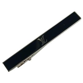 Fermaglio per cravatta Louis Vuitton LV Award M00913 Nero Argento