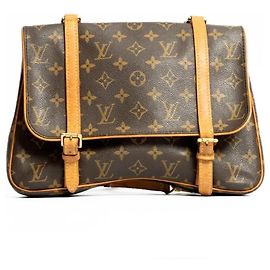 Louis Vuitton Borsa a Tracolla Marelle Monogram Canvas Marrone Monogramma