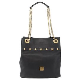 MCM Vintage Vicetos Leather Noir