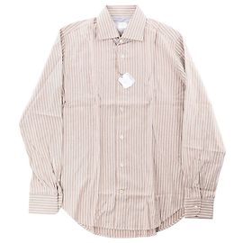 Autre Marque Camicia a righe Eleventy, Beige, Taglia 40 IT Beige
