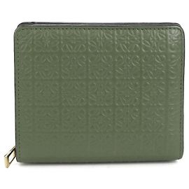 Loewe Green Bi-Fold Wallet Green