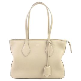 Salvatore Ferragamo Bolsa Tote de couro de bezerro Ferragamo Bege