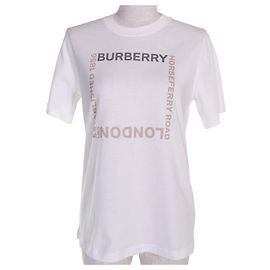 Camiseta de algodón Burberry Blanco