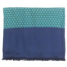 Lenço de seda Hermès Azul Outro