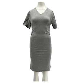 Autre Marque Vestido de algodón gris PALOMA WOOL M Gris
