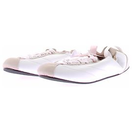 Sneakers Repetto in pelle bianca con lacci Bianco