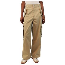 Bottega Veneta Pantalon combat large neutre - taille UK 6 Autre