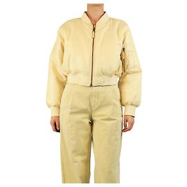 Anine Bing Veste bomber Leon courte jaune beurre - taille S Jaune