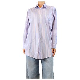 Etro Camicia a righe blu - taglia M Blu