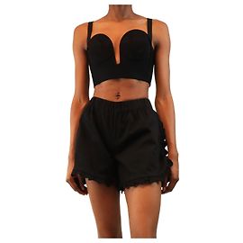 Alaïa Black bustier top - size UK 8 Black