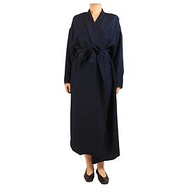 Eres Navy quilted robe - size M Navy blue