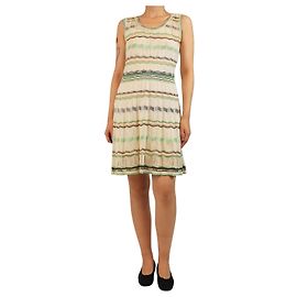 Missoni Vestido de punto sin mangas melon - talla UK 10 Verde