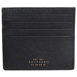 Smythson Black large leather cardholder Black