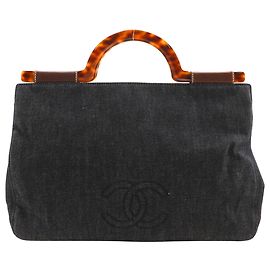 Bolsa Chanel COCO Mark Denim Azul