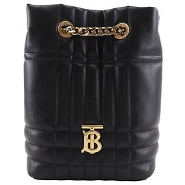 Burberry Quilted Lola Mini Backpack Black