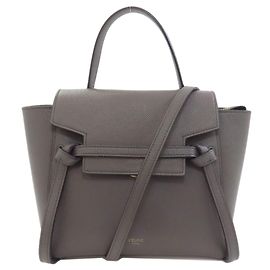 Céline Celine Belt Bag Nano 2-Way Handbag Brown