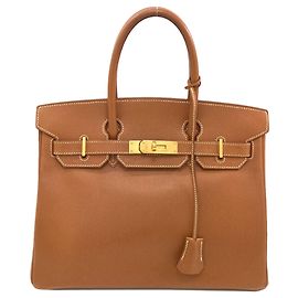 Hermès Hermes Birkin 30 Gold Handbag Golden