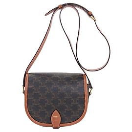 Céline Borsa a Spalla Celine Triomphe Marrone