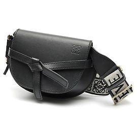 Borsa a tracolla mini Loewe Gate Dual Nero