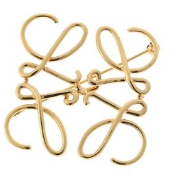 Broche Anagramme Loewe Dorée Doré