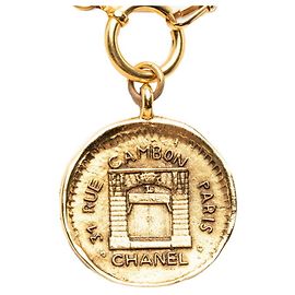 Chanel 31 RUE CAMBON Cambon Vintage Rogue Chain Necklace D'oro