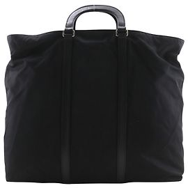 Prada Black Nylon Tote Bag Black