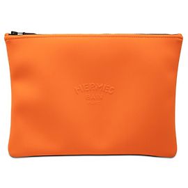 Hermès Hermes Neoban GM Clutch Bag Orange