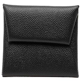 Carteira/Porta-moedas Bastia da Hermès em couro Epsom preto Preto