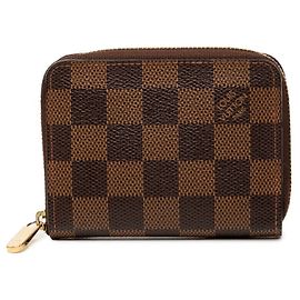 Portafoglio Zippy Damier Louis Vuitton Marrone