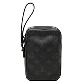 Clutch Box Louis Vuitton Monogram Eclipse Nero