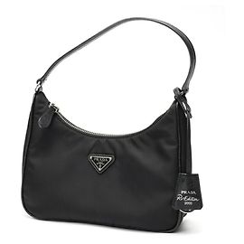 Borsa a tracolla Prada Re-Edition 2005 Re-Nylon Nero