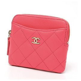 Monedero Chanel Matelassé Rosa Rosa
