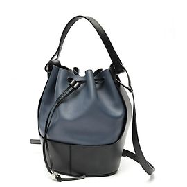 Bolsa de Ombro Loewe Balloon Medium Preto Azul