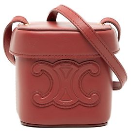 Céline Celine Cuir Triomphe Crossbody Small Box Shoulder Bag Rose