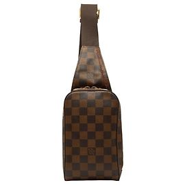 Louis Vuitton Damier Geronimos Shoulder Bag Brown