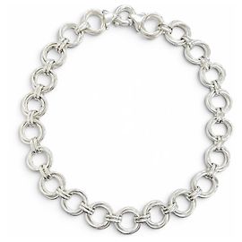 Tiffany & Co Collana Tiffany Vintage Triple Link Argento