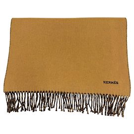 Hermès Hermes Recto Verso Cashmere Stole Brown Navy blue