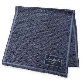 Stola Louis Vuitton in lana e seta blu navy Blu navy
