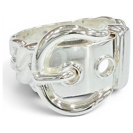 Hermès Hermes Vintage Boucles Sellier Ring Silber