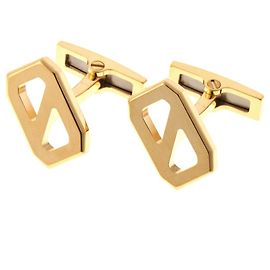 Hermès Abotoaduras Delta Hermes em metal dourado Dourado