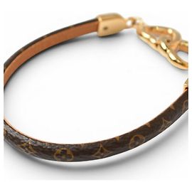 Pulsera Charm Monogram Louis Vuitton Castaño Dorado