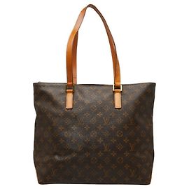 Sac cabas Louis Vuitton Monogram Cabas Mezzo Marron