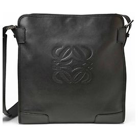 Borsa a tracolla in pelle nera Loewe Nero