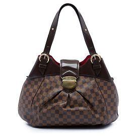 Louis Vuitton Marrom Damier Ebene Sistina GM Marrom