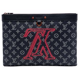 Pochette Apollo Upside Down Blue Monogram Ink Louis Vuitton Blu Blu navy