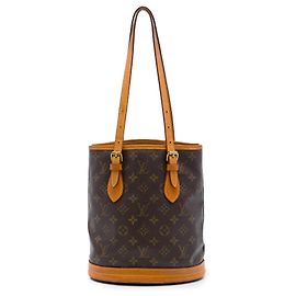 Petit Bucket Louis Vuitton Marrom Monogram Marrom