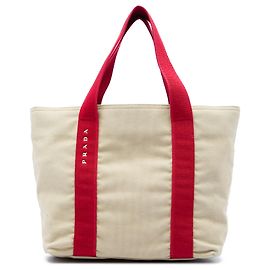 Prada Brown Canvas Sport Tote Brown Beige